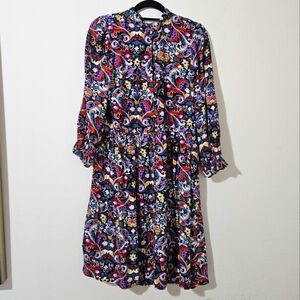 LOFT Floral Swing Dress